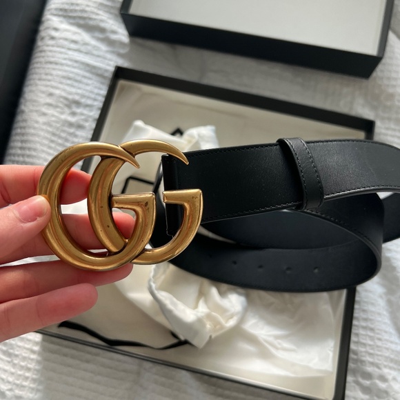 LIKE NEW: Gucci Marmont Wide Belt